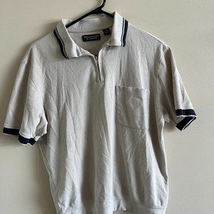 Knit Zip-up Polo